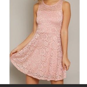 Ambiance pink lace dress